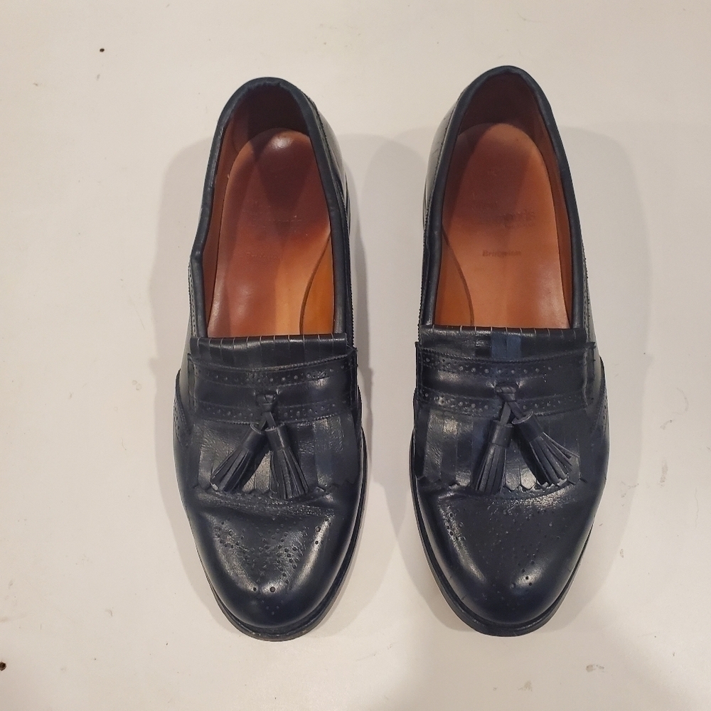 Allen Edmonds Bridgeton Kiltie & Tassel Black Slip On Loafer Mens 11.5 D - Picture 4 of 11
